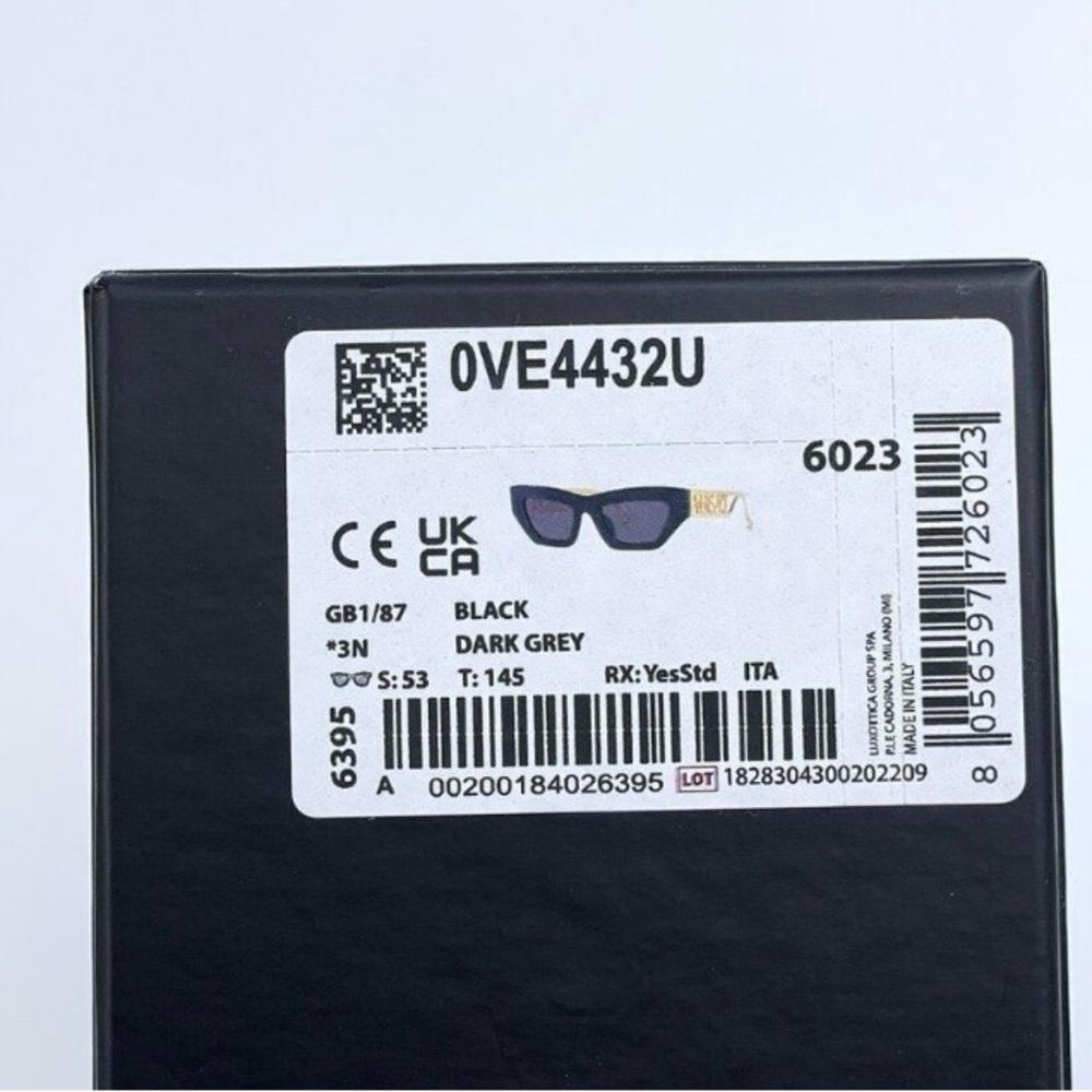 Versace Black and Gold Sunglasses - Picture 6 of 6